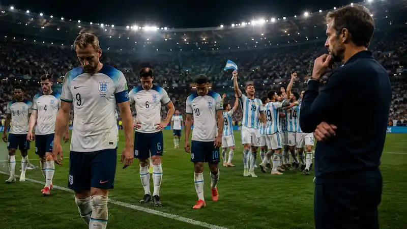 FIFA World Cup 2026: ਅਰਜਨਟੀਨਾ ਹੱਥੋਂ ਹਾਰ ਕੇ ਇੰਗਲੈਂਡ ਟੂਰਨਾਮੈਂਟ 'ਚੋਂ ਬਾਹਰ, ਕੋਚ ਥਾਮਸ ਟੂਸ਼ੇਲ ਦੀ ਫਲਾਪ ਰਣਨੀਤੀ ਤੇ ਉੱਠੇ ਵੱਡੇ ਸਵਾਲ!