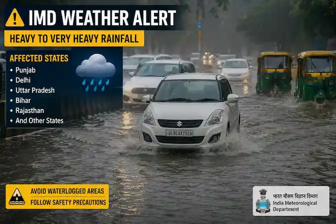 Monsoon Red Alert India: 30 ਜੁਲਾਈ ਤੋਂ 1 ਅਗਸਤ ਤੱਕ ਪੰਜਾਬ, ਦਿੱਲੀ ਤੇ UP ਸਮੇਤ 7 ਰਾਜਾਂ 'ਚ ਭਾਰੀ ਤਬਾਹੀ ਦਾ ਖ਼ਤਰਾ, IMD ਨੇ ਦਿੱਤੀ ਵੱਡੀ ਚੇਤਾਵਨੀ!
